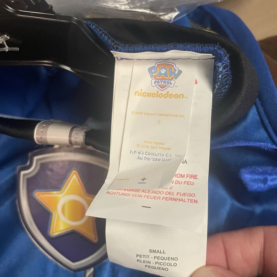 Disfraz de Halloween Nickelodeon Paw Patrol Chase azul y amarillo talla pequeña 6/7  Foto 4 de 4