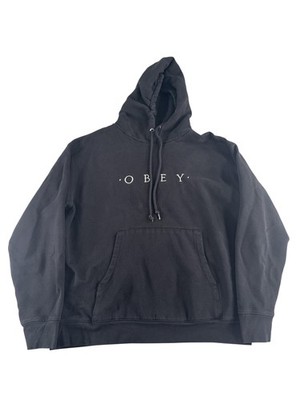 Obey Hoodie Mens Medium Pullover Sweatshirt Streetwear Spell Out Apparel NWT New