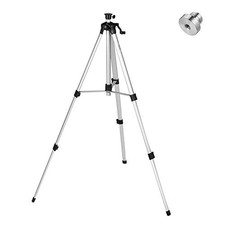 Adjustable 60-Inch Aluminum Alloy Laser Tripod with Bubble Level and Adapter