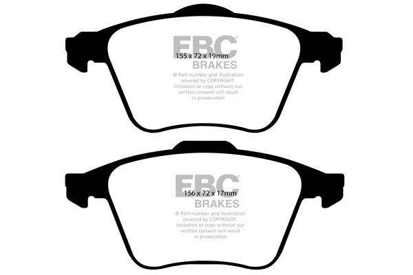 EBC DP41679R BRAKE PAD SET DISC BRAKE Front