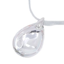 Baccarat Psychedelic Necklace Sterling SLV925 Crystal Clear Mirror Large Size Ex