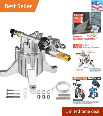 #ad 7 8quot; Shaft Vertical Pressure Washer Pump Rear Inlet Outlet 3000 PSI @ 2.5 GPM... $104.40