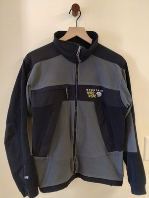 Mountain Hardwear Windstopper Tech Jacket Men’s M Gray Black Softshell  Fleece