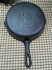 Griswold No. 6 Cast Iron Skillet 699J Large Block Logo Double Pour Spout