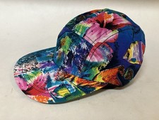 Vintage Yo Wear Maxx Boxer 5 Panel Hat Skater NOS Blue Fish Ocean 100 Cotton