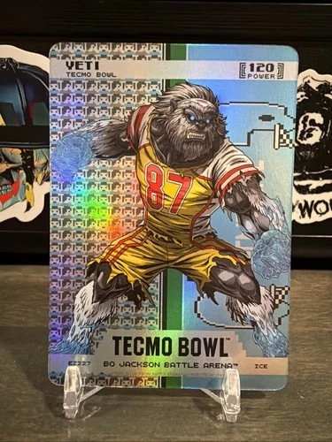 Bo Jackson Battle Arena Tecmo Bowl - Yeti Endzone Ice Foil Travis Kelce