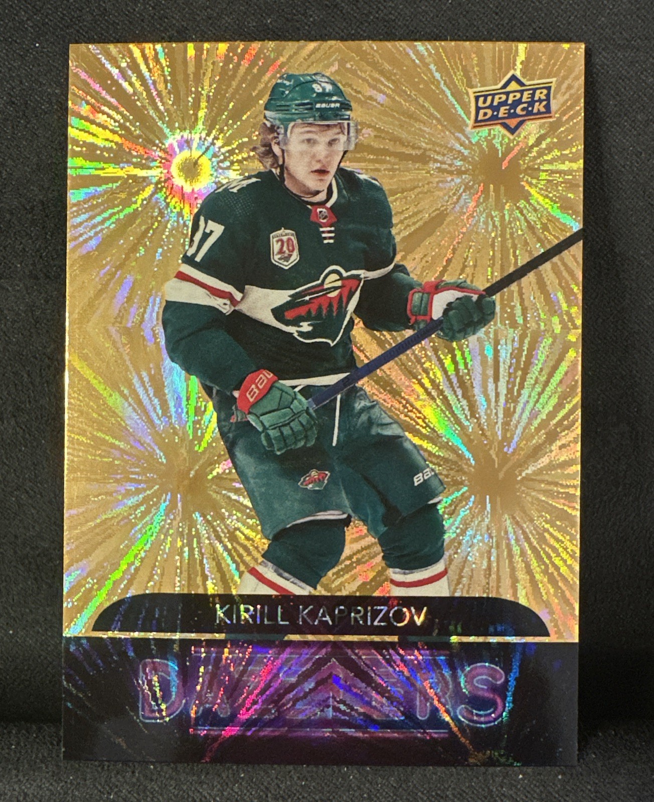 2020-21 Upper Deck Extended Series- Dazzlers Kirill Kaprizov #DZ-122 Orange (RC)