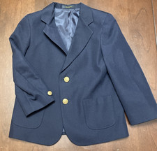 Arrow Blazer Suit Jacket Boys 6 Regular Navy Gold Buttons Fully Lined