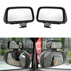 2x ABS Rectangle Shape Mirror 360° Angle Adjustable Wide Rear View Blind Spot