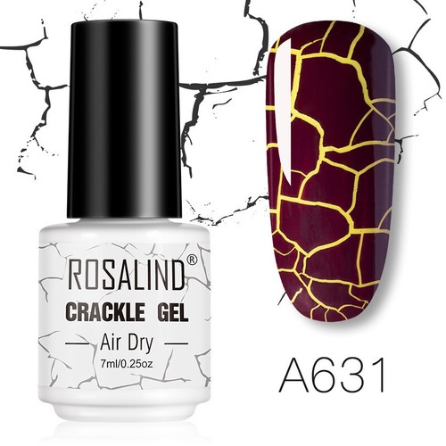 Nagellack Crackle Gel Nail Art Lack Luft Trocken Basis Top Mantel Phototherapi → - Bild 22 von 25