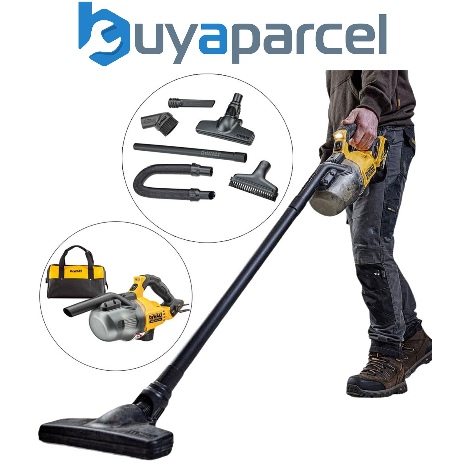 Dewalt DCV501LN 18v L-Class Stick Vacuum Cleaner Bare + Floor Accessories +  Bag 5035048738238 | eBay