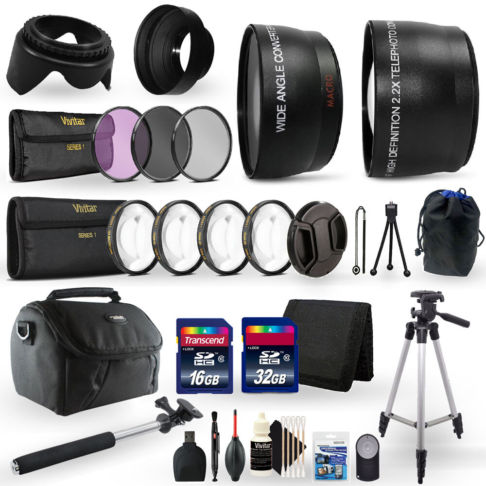 48GB Top Accessory Kit for Nikon D5200 Digital SLR Camera