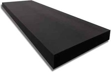 2" x 24" x 72" Upholstery Foam, Charcoal