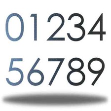6-18in Metal Modern House Address Numbers