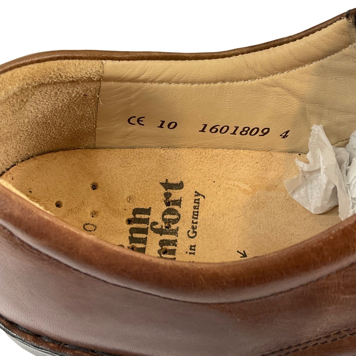 Finn Comfort Shoes Mens Sz US 10.5 Brown Camel Budapest 1212 