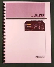 Icom IC-730 Instruction manual - Premium Card Stock Covers & 32 LB Paper!