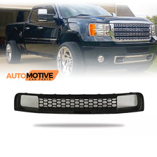 For 2011-2014 Gmc Sierra 2500 Hd 3500 Hd Denali Front Bumper Lower Grille Black