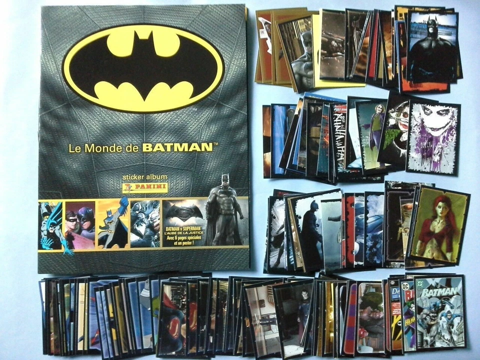 Monde de Batman Album + 1 set incomplet sticker non collé Panini Disney neuf TB - Photo 1/1