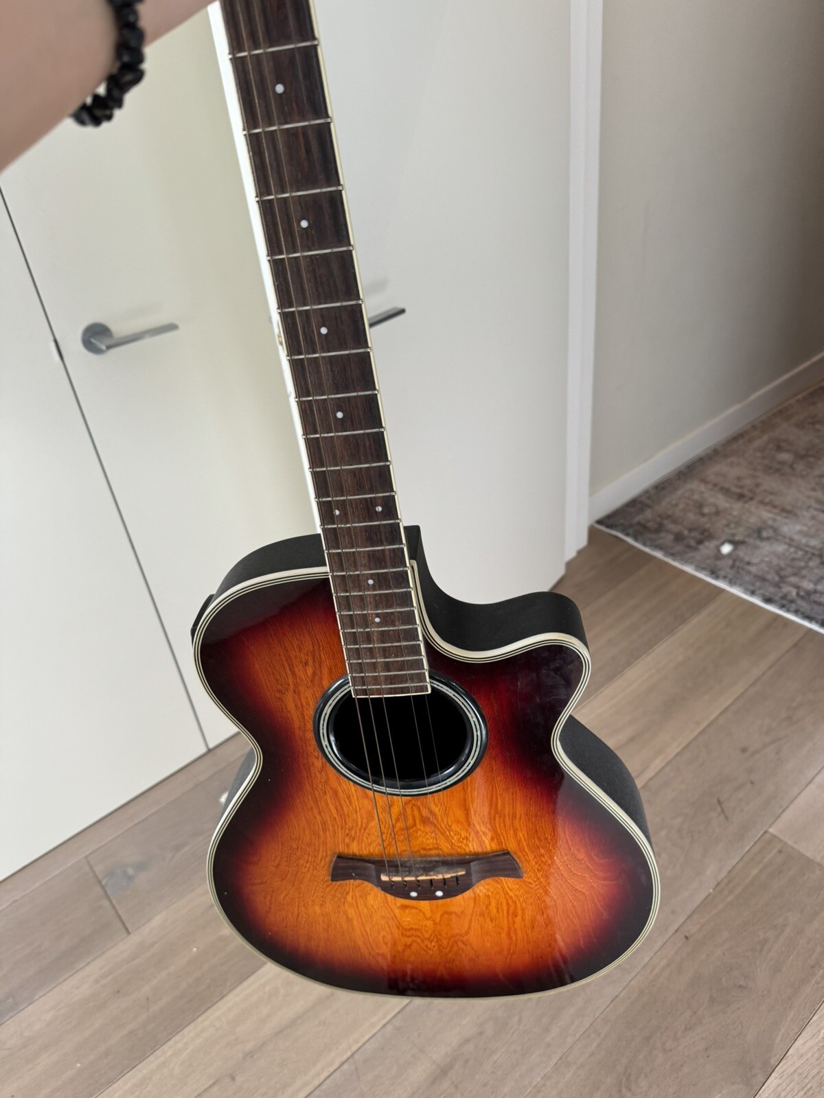 Crafter FX550 EQ Electric Acoustic Guitar Roundback 2nd Hand eBay