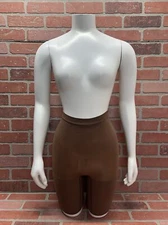 NWT Spanx “Power Shorts” Brown Mid Waist Mid Thigh Shaping Shorts Women’s Size S