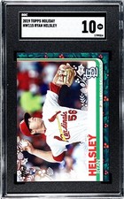 2019 Topps Holiday HW115 Ryan Helsley Rookie SGC 10 GEM MINT RC