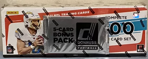 2021 Panini Donruss Football FANATICS Factory Sealed Set + Bonus Pack