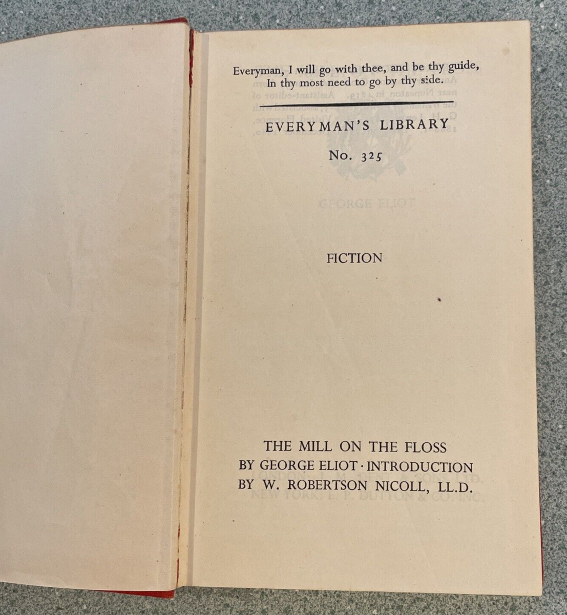 その他 The Mill on the Floss Everyman&#39;s Library No. 325 by e Eliot The mill on the floss - Everyman's Library n°325. by Eliot
