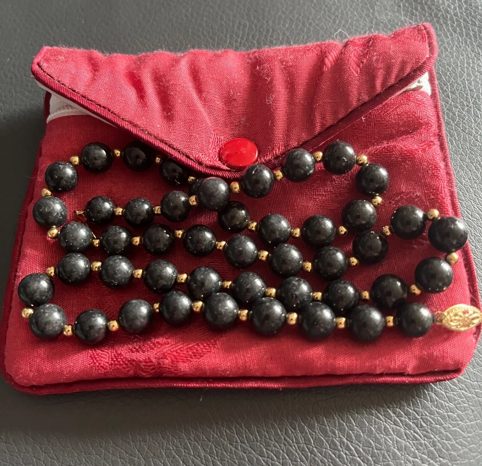 Edelsteine des Orients QVC 14k Gold Jade Halskette - Bild 4 von 4