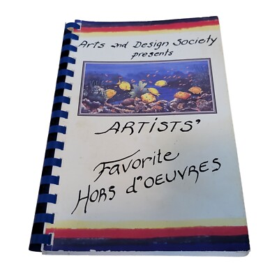 Vtg 90's Arts & Design Society FWB Cookbook Favorite Hors D'oeuvres Fort Walton