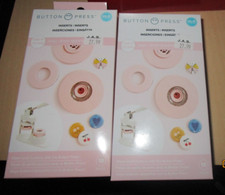 NEW LOT 2 PACK 36 TOTAL We R Memory Keepers Button Press Inserts Small 25mm .98"