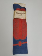 Wrangler  Ladies Wild West Boot Red and Blue Knee High Socks Ultra-Dri Size 6-9