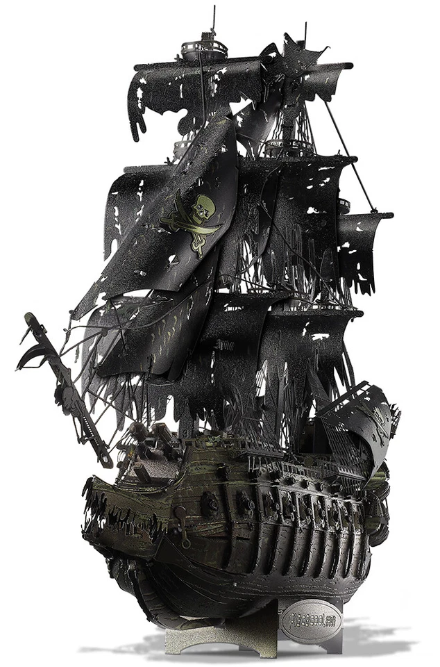 Piececool The Flying Dutchman Pirate ShipMetal Model Building Toy Collection - Image 2 of 4