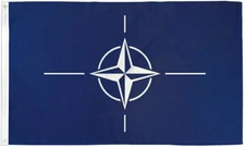 NATO Flag 3x5ft House Flag North Atlantic Treaty Organization Flag 100D FABRIC
