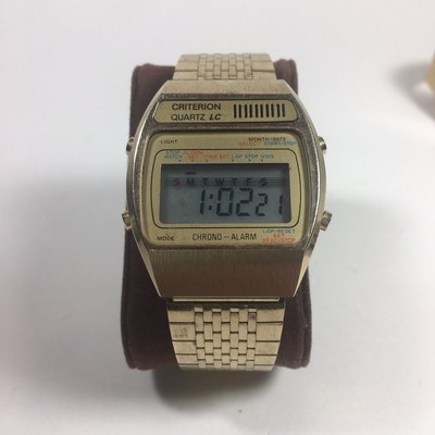 Vintage Criterion Digital Watch Alarm Chrono | eBay
