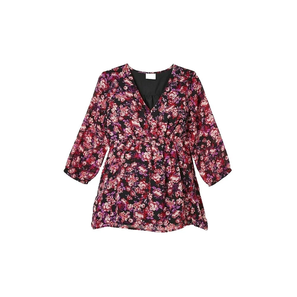 Tops floral Casual de Cáñamo para Mujeres