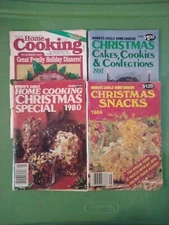 Women's Circle Home Cooking Christmas Cookbook Magazines 1980 1981 1984 1988 Vtg