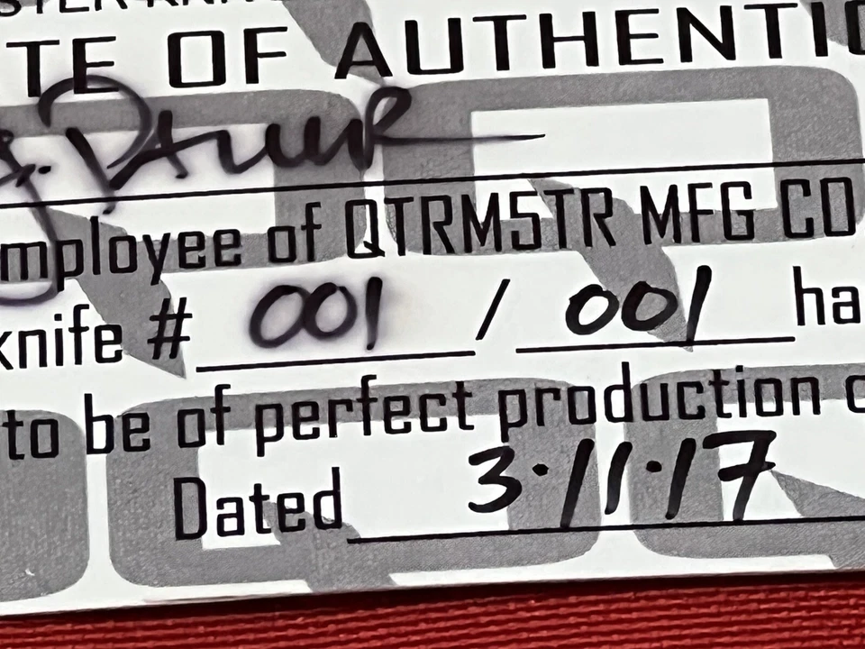 Quartermaster QSE-9.9 Folding Knife CPM-154 Titanium 001/001 -  03-11-2017 - Imagem 3 de 4