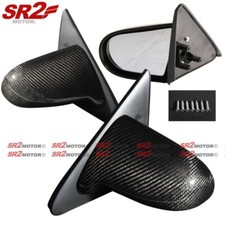 For 94-01 Acura Integra 2 Door Dc2 Spoon Style Carbon Fiber Manual Side Mirror