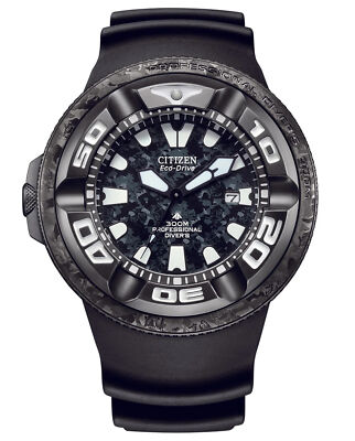 Citizen Black Mens Analogue Watch Promaster Marine BJ8056-01E