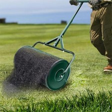 24" Compost Spreader Roller Rolling Garden Lawn Compost Peat Loam Top-Dressing