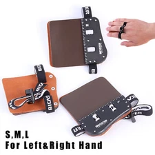 Archery Cowhide Finger Guard S M L Protective Gear RH LH Bow Hunting Target