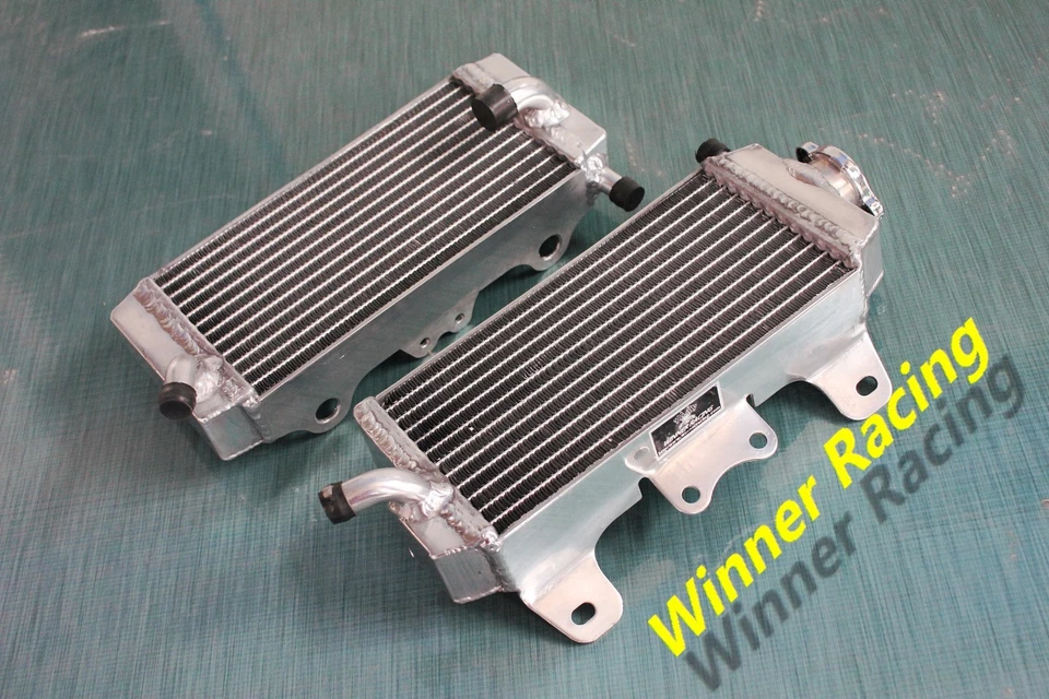 Kit radiador aluminio y manguera azul para Yamaha WR450F 2007 2008 2009 2010 2011 Foto 2 de 4