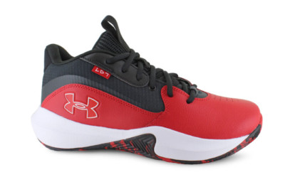 Under Armour Men's Lockdown 7 Red Black Basketball Shoes NEW W/Box