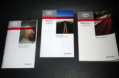 2014 Toyota Prius C Owners Manual Guide Book by Toyota | eBay