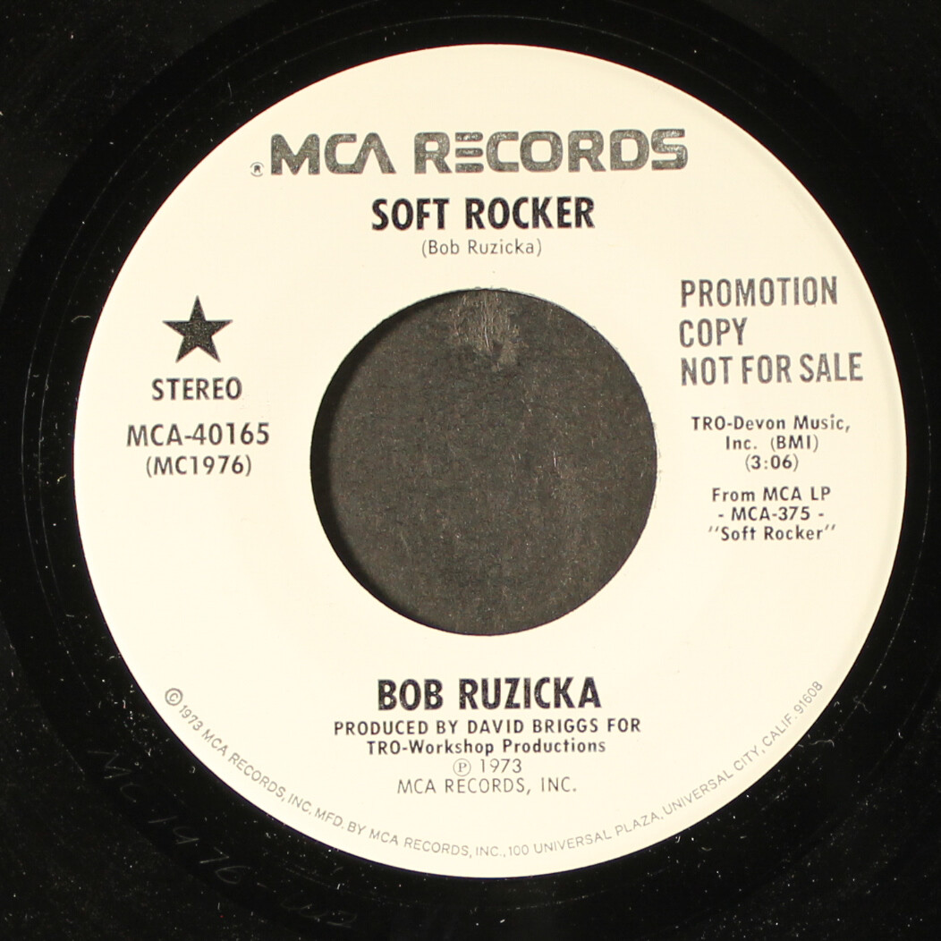 BOB RUZICKA: soft rocker / mono MCA 7