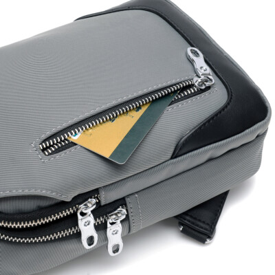 Zaino Tracolla Uomo Mixroom - Con Porta USB, Design Compatto, Per Viaggio E Uso Quotidiano - Foto 2