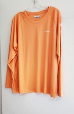 Columbia Womens Plus Size PFG Tidal Tee II Long Sleeve T Shirt Bright Nectar 3X