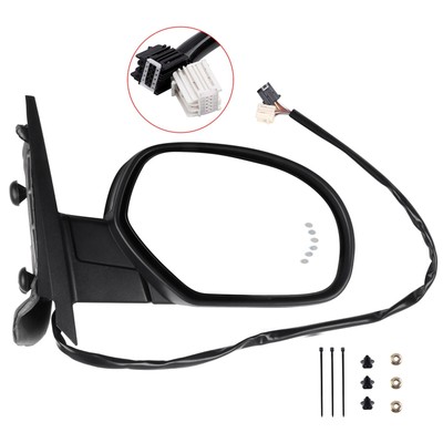 Power Heated Right Mirror Black Signal Memory Arrow Lamp For 2007-13 GMC Chevy