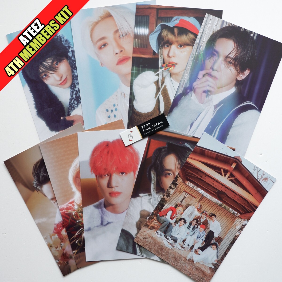ATEEZ fc キット 4期 Ateez FC ATINY 4th Membership Kit official photocard set 8
