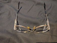 Vtg Allsafe Safety Glasses Gold Frames Z87.1 A.O. Side shield w/lens